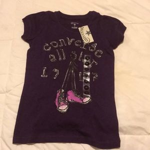 Converse purple kids top